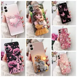 Casing Popular Rose Girl Painted Cover For Samsung Galaxy A06 Soft Silicone Phone Case For Samsung A05 A06 Back Cover Capa Bags