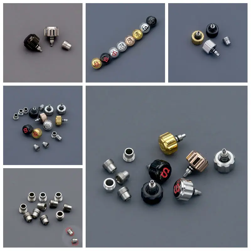 Watch Crown Screw With Tube Fit NH34 NH35 NH36 Movement SKX007 SKX009 SRPD King Samurai PROSPEX SNR025 Watch Repair Parts