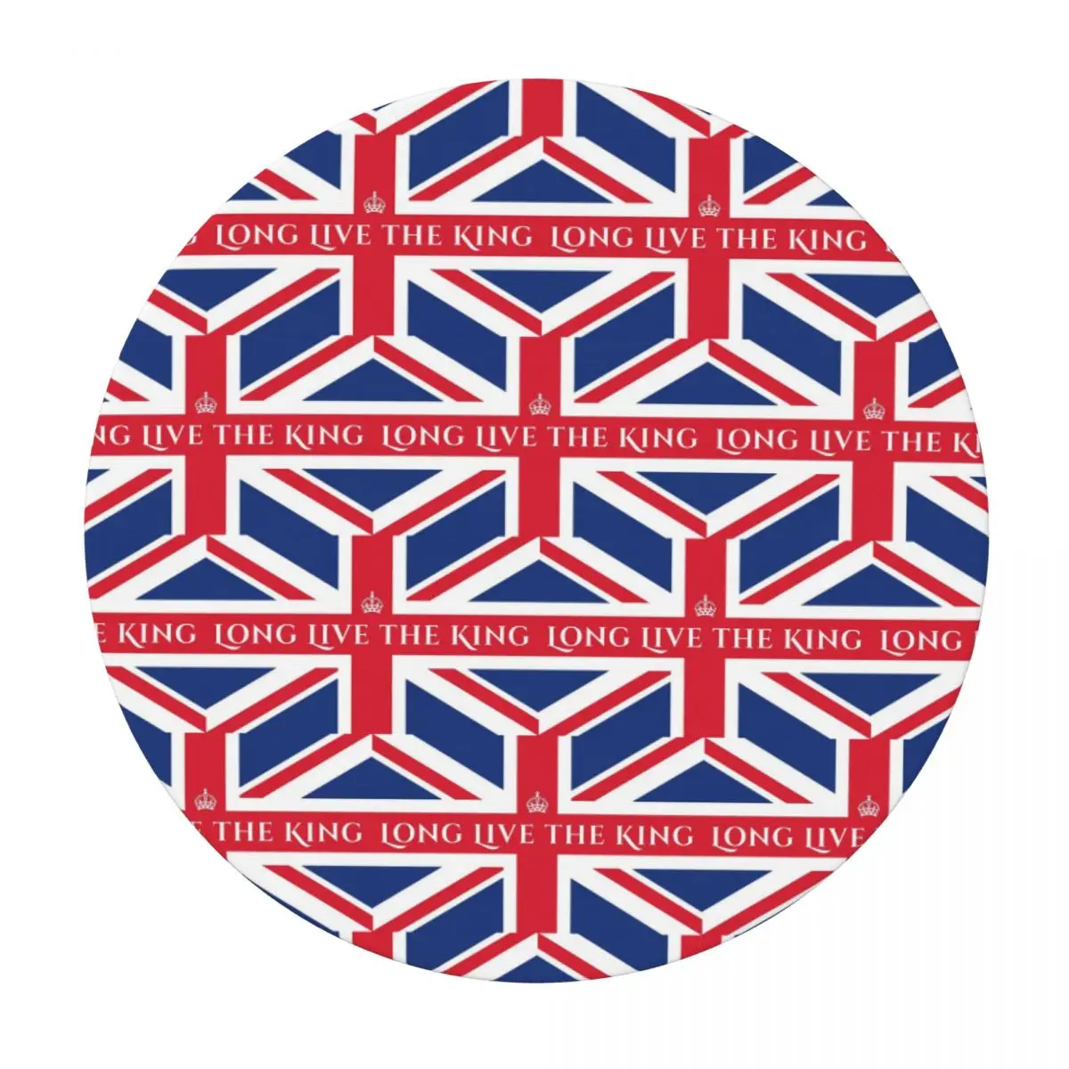 Union Jack Flag Of The UK United Kingdom British Waterproof Round Tablecloth Table Cloth for Kitchen Events Dining Table Cover