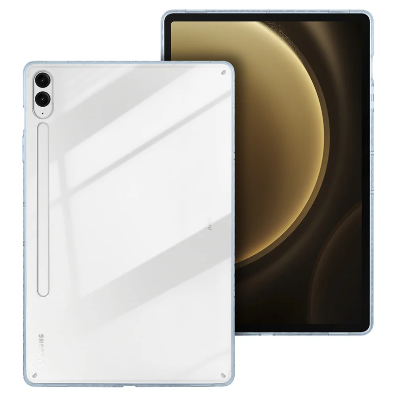 Coque for Samsung Tab S9 FE Plus Case 12.4 inch Acrylic Clear Hard Cover for Funda Galaxy S9 Fe Plus / S10 Plus Case Back Cover