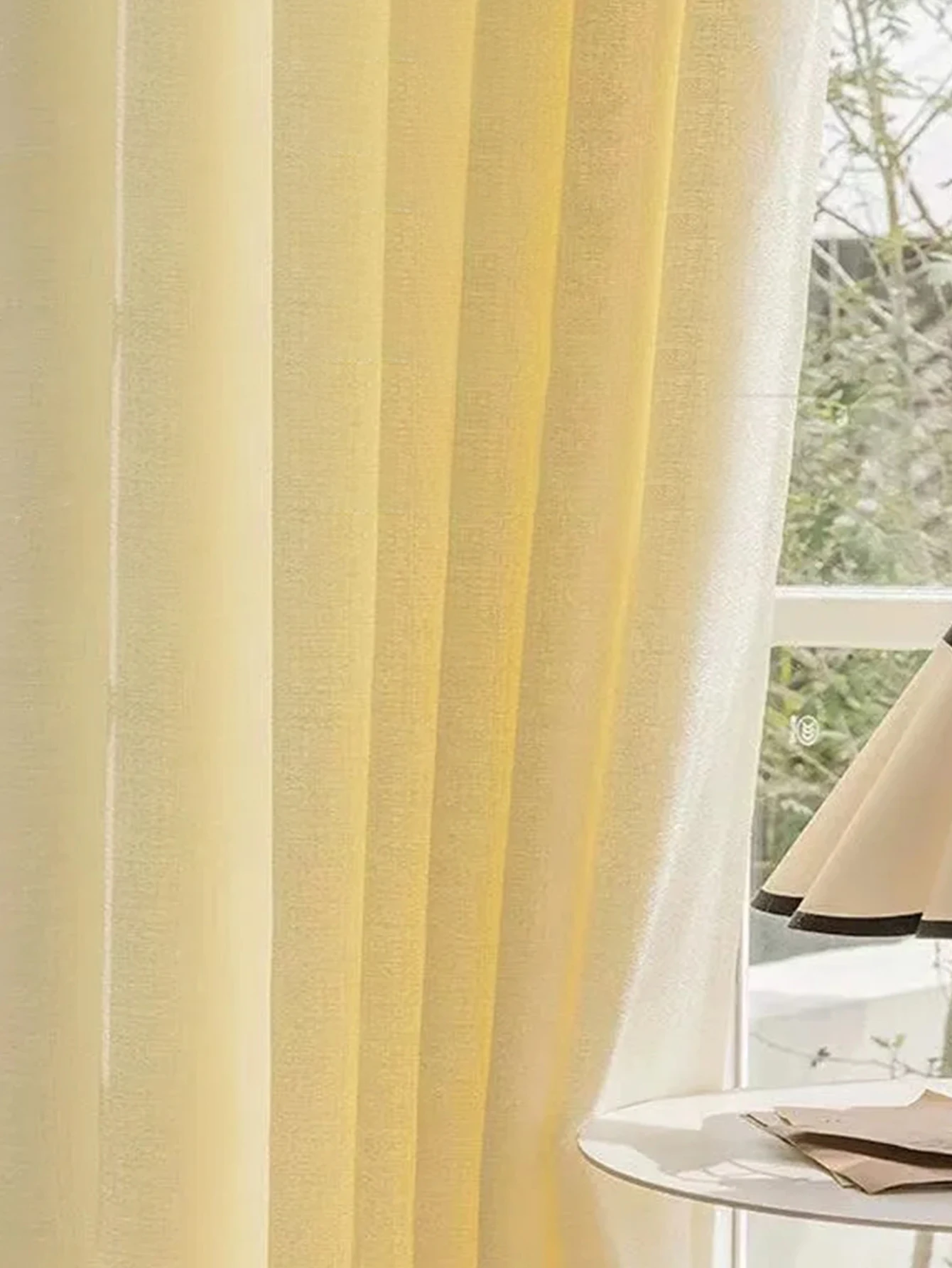 Screen Curtains Dreamy Curtains Yellow Screen Curtains High-End Feeling Bedroom Bay Windows Sun Protection And Heat Insulation