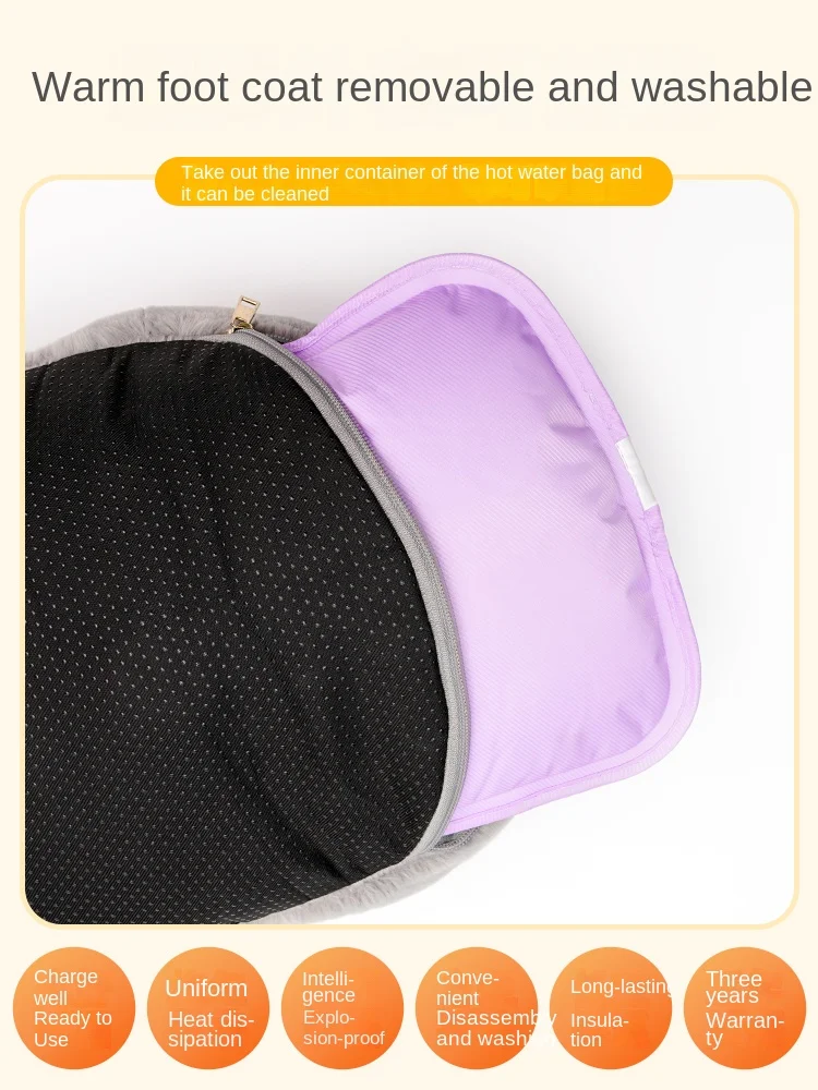 Explosion-Proof Hot-Water Bag Hand Warmer Fantastic Foot Warming Appliance Hot Water Bag Bed Plush Cute Female