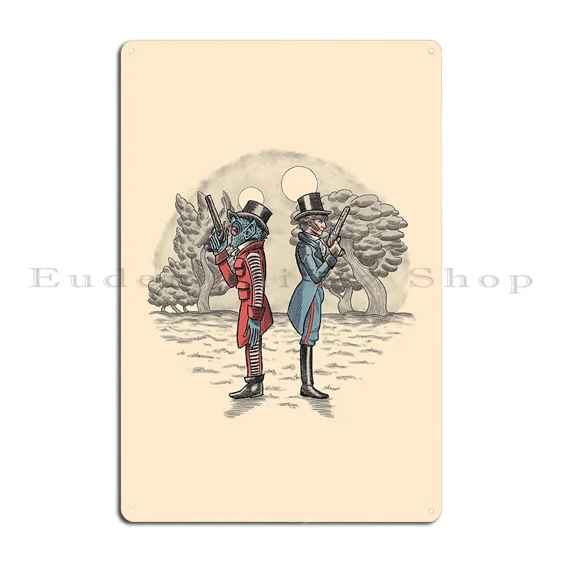 Cantina Duelists Metal Sign Mural Funny Personalized Decoration Decoration Tin Sign Poster