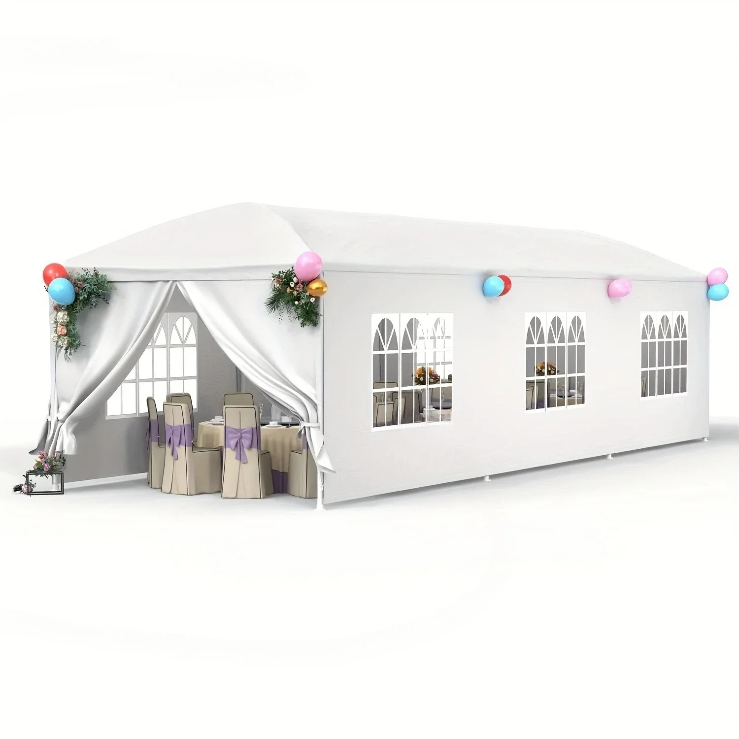 

10x30FT Outdoor Canopy Tent with 8 Removable SIDewAlls
