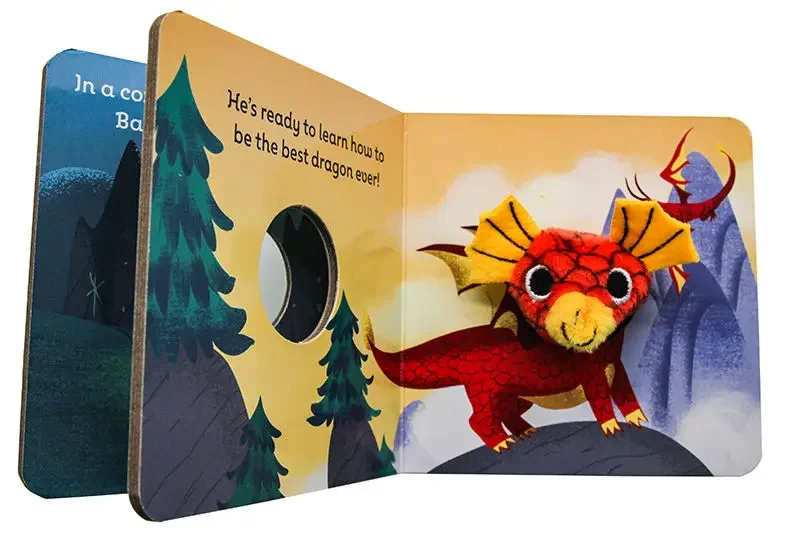 Baby Dragon Finger Puppet Book,Baby Children's books aged 1 2 3, English picture book, 9781452170770