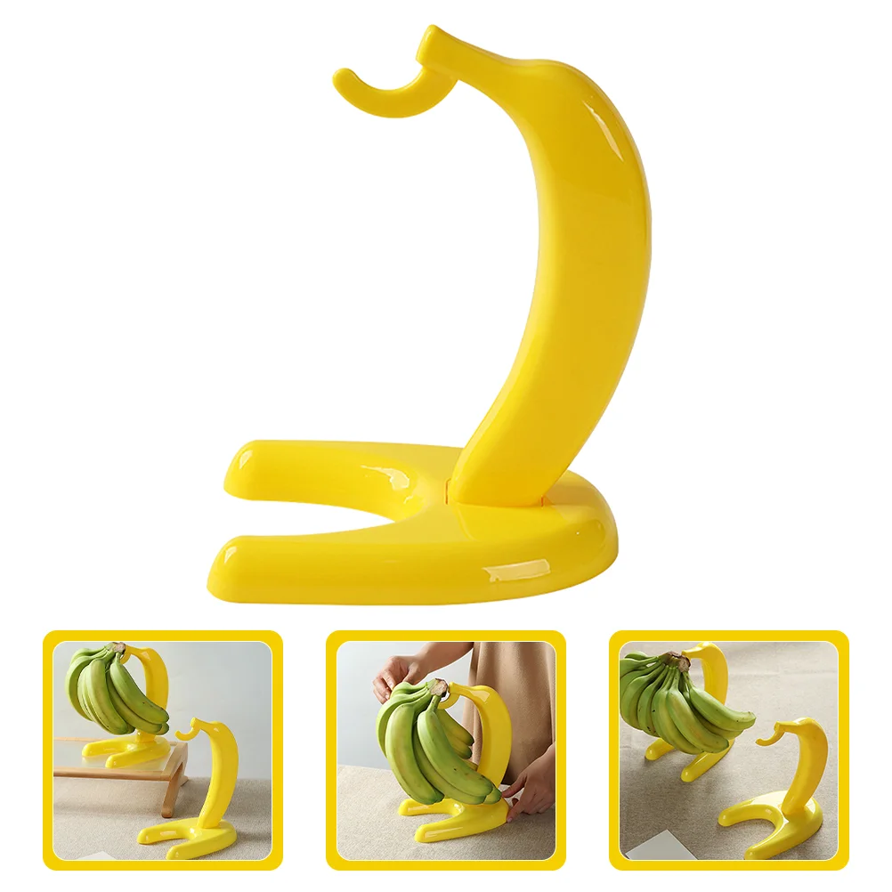 

Banana Holder Fruit Hanging Stand Holder Banana Shaped Stand for Home Kitchen Decoration banana grape display stand