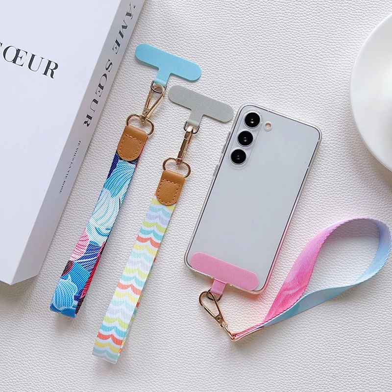 

Ретро ремешок для телефона, универсальный плетеный короткий мобильный подвесной веревка, уличный анти-потерянный ремешок на запястье, брелок для камеры, кулон