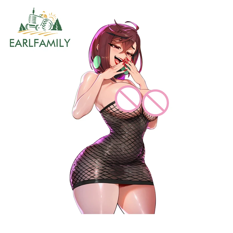 EARLFAMILY Momo Ayase Wong Anime Car Stickers Succubus Girl Graphics Windshield Decals Perfect Vinyl Exterior Accessories