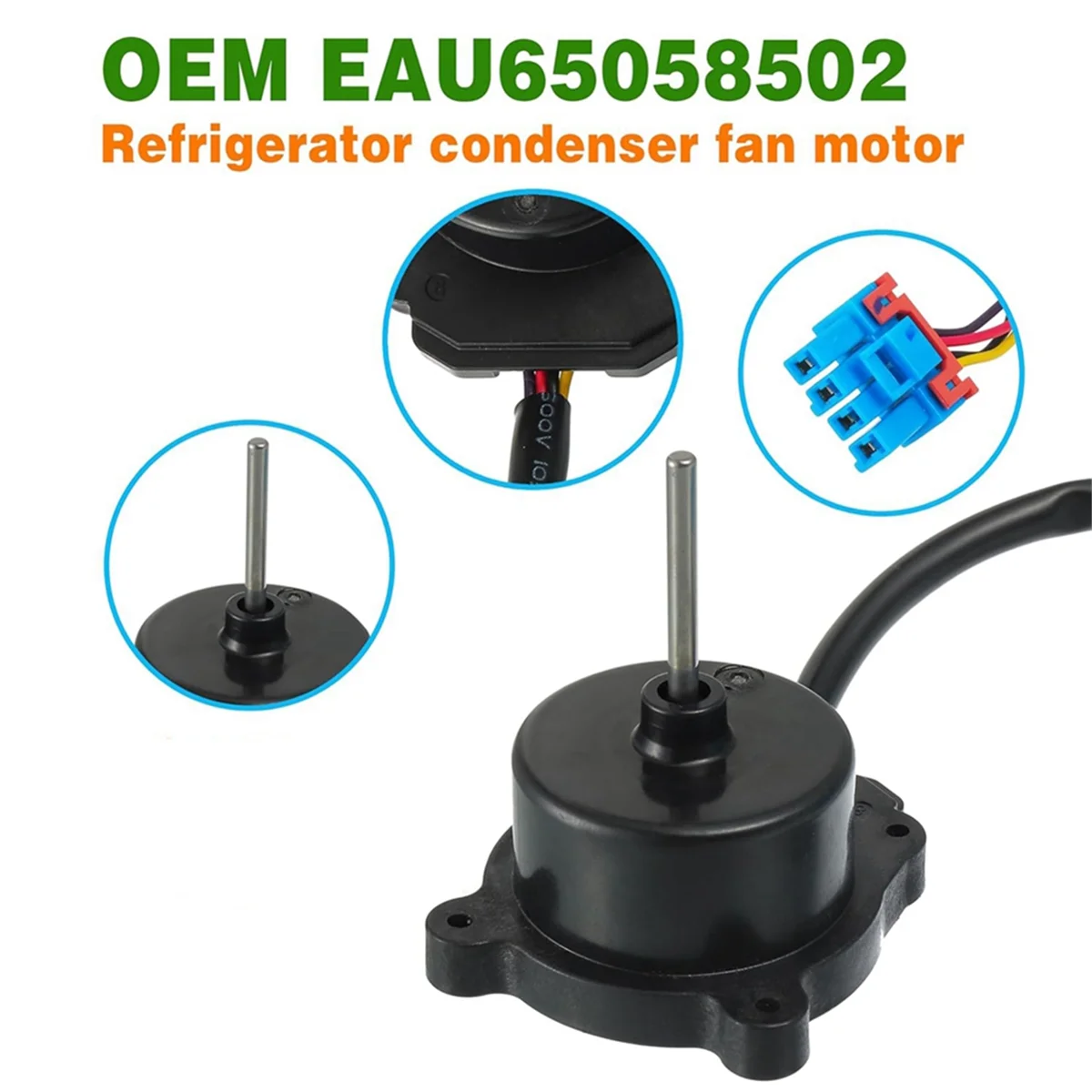 B15C EAU 65058502   EAU 64843805   Motor de ventilador de condensador de refrigerador RFD3410A102A para LG reemplaza AP 7178309   PS 16662422