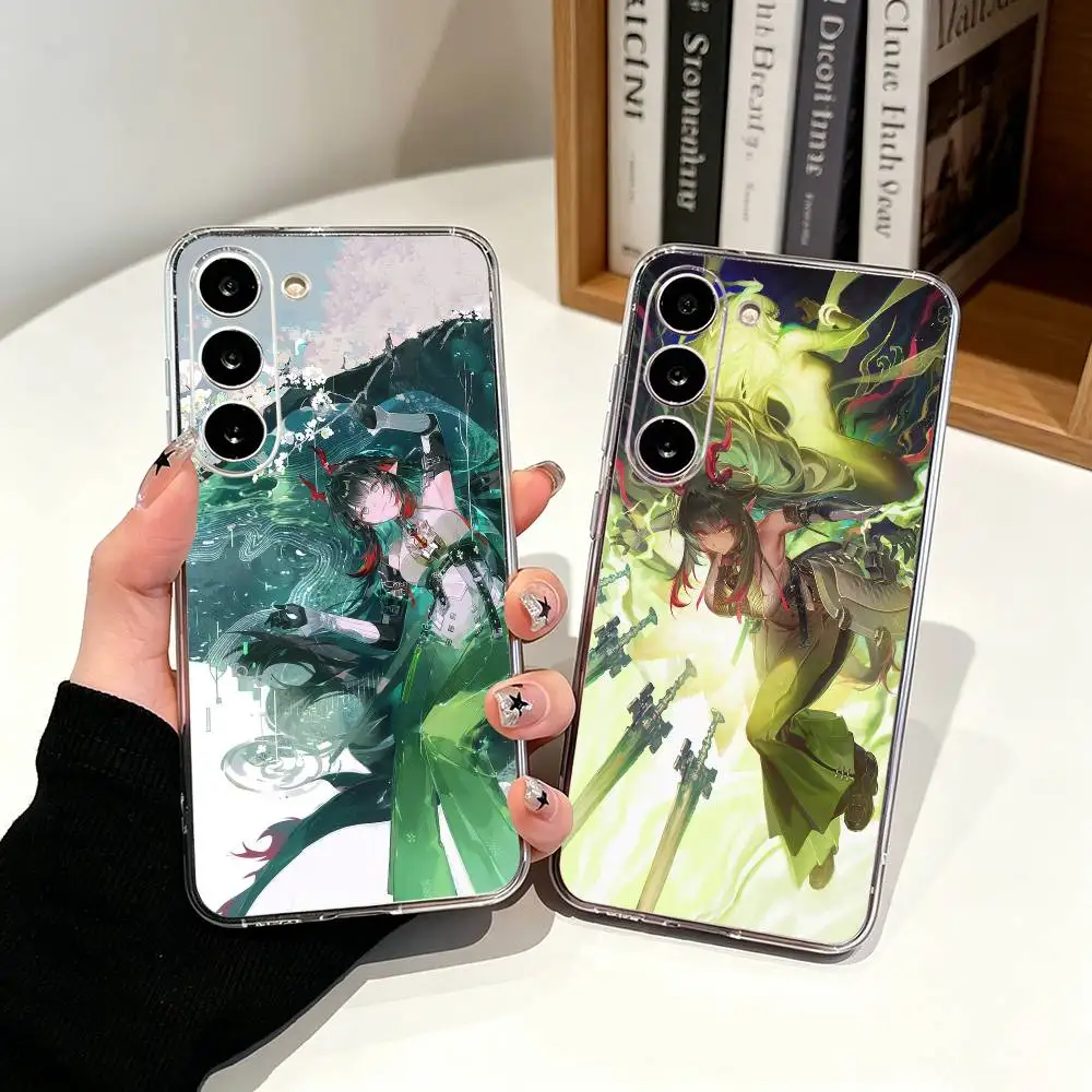 Zhuang Fangyi A-Arknights E-Endfield  Clear Phone Case for Samsung Galaxy A71, A70, A40,A52, A51, A30