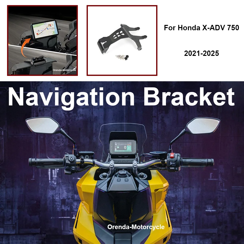 オートバイ金属ナビゲーションブラケット改造部品ナビゲーター-gps-ナビゲーションホルダー-x-adv-750-xadv-750-x-adv750-2021-2025