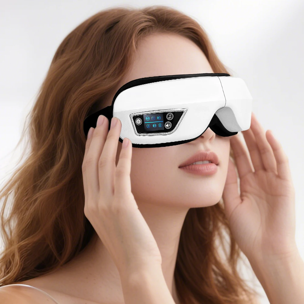 

6D Smart Portable Vibration Eye Massager Airbag Compress Eye Care Tool Bluetooth Music Eye Massage Relax Fatigue Sleepping Mask