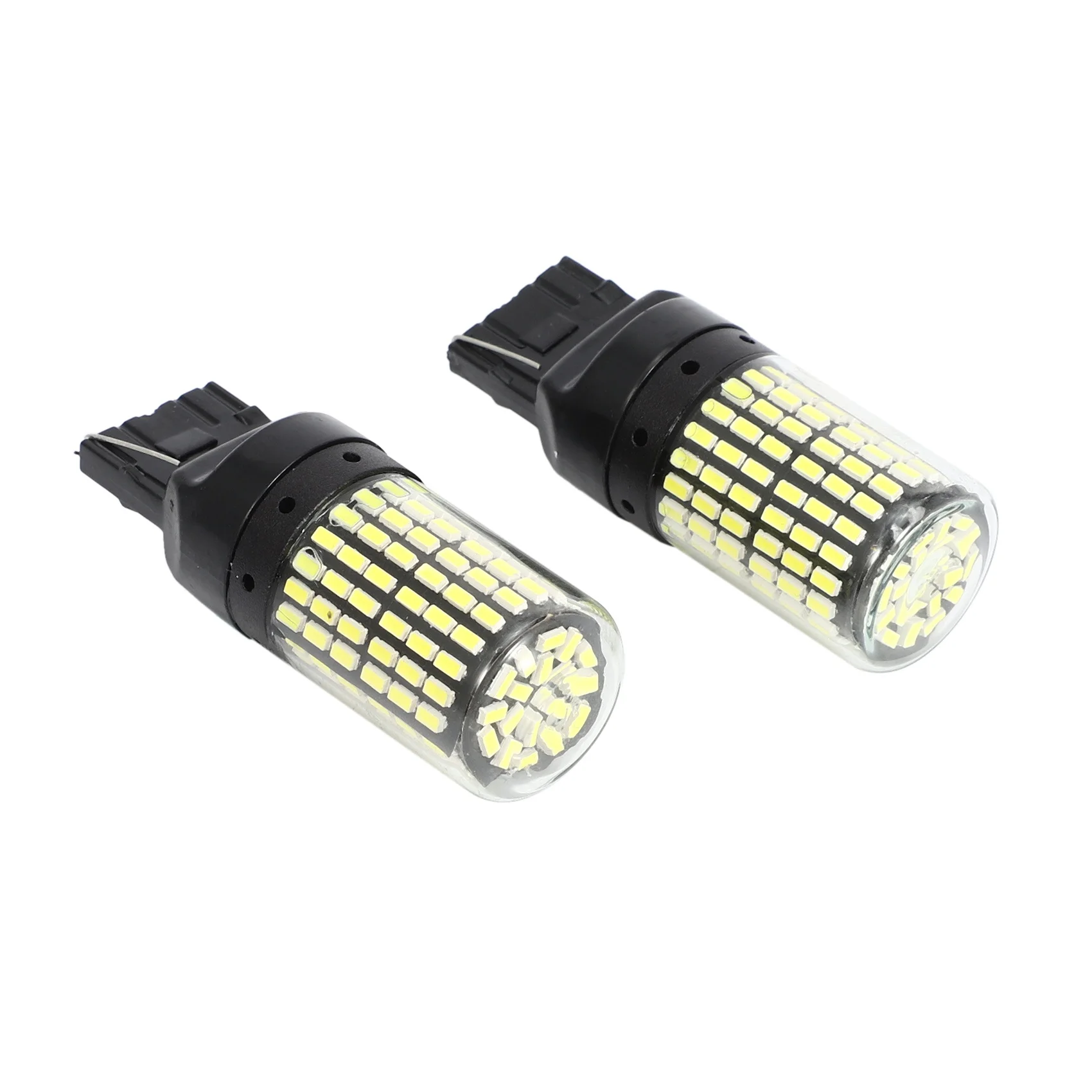 2Pcs Super Bright Canbus T20 7440 W21W Wy21W 144-Smd Reverse Light Turn Signal Light Error Free No Hyper Flash T20 7440 Led