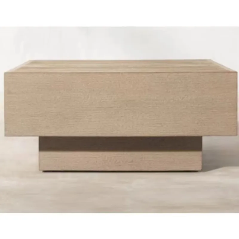 

Outdoor garden furniture, high-quality square solid teak side tables
