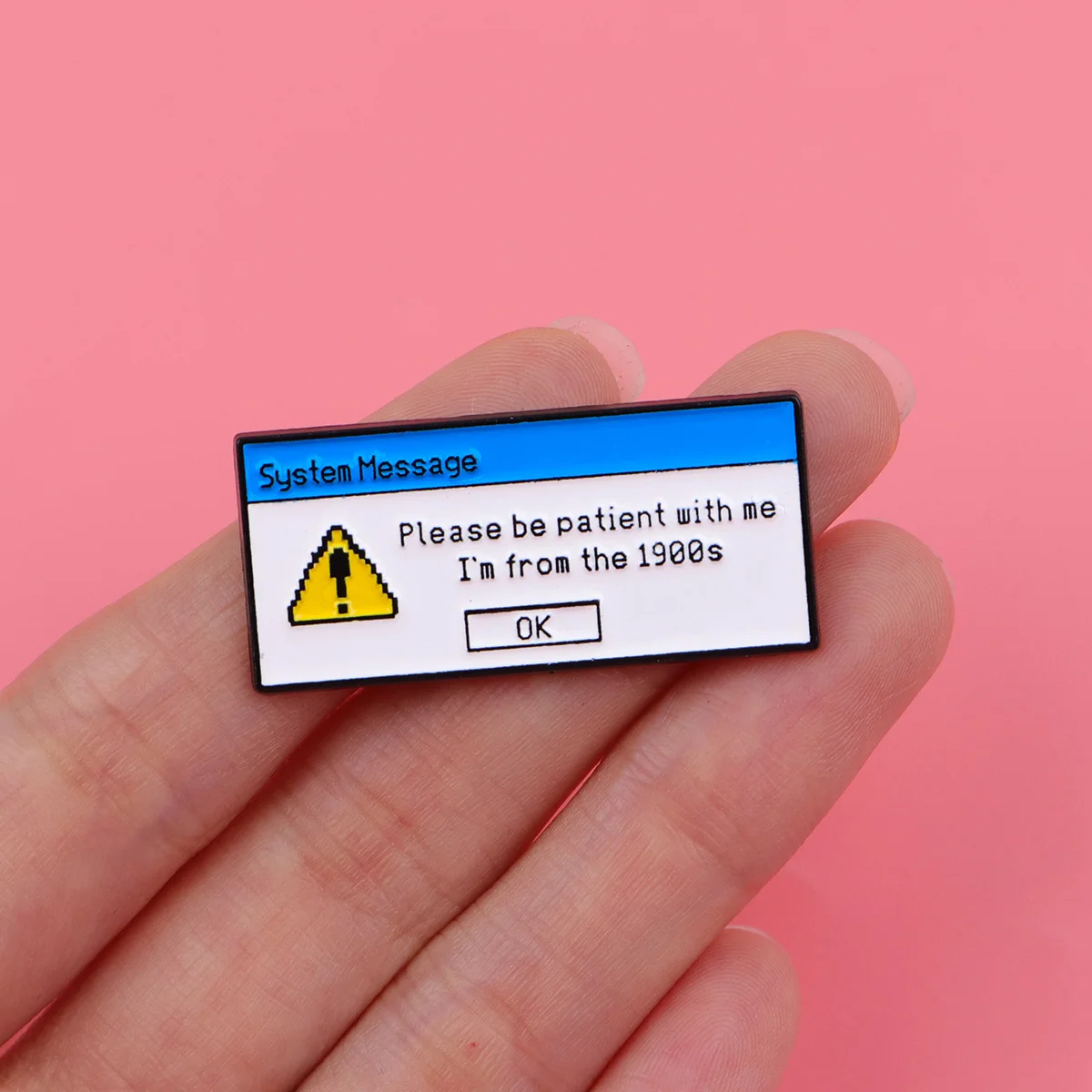 "أنا من القرن العشرين" يقتبس المينا دبوس الدماغ بروش ل معطف المرأة دبابيس بريطانيا شارات مجوهرات الأزياء أصدقاء هدية