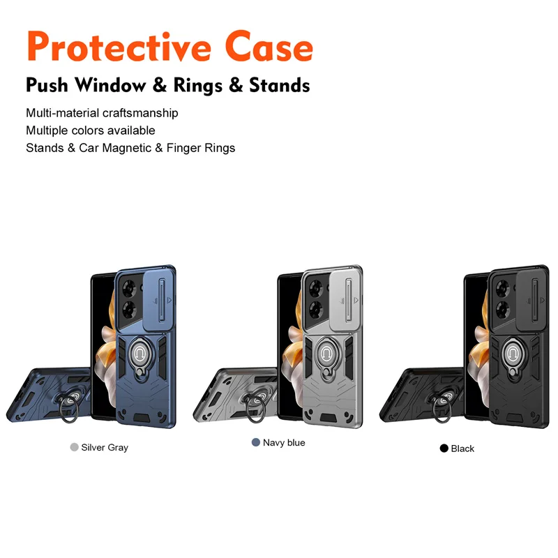 For Tecno Pova 5 Case Car Magnetic Ring Bracket Holder Armor Back Cover on for Tecno Pova 5 Pova5 Stand Phone Cases Coque Funda