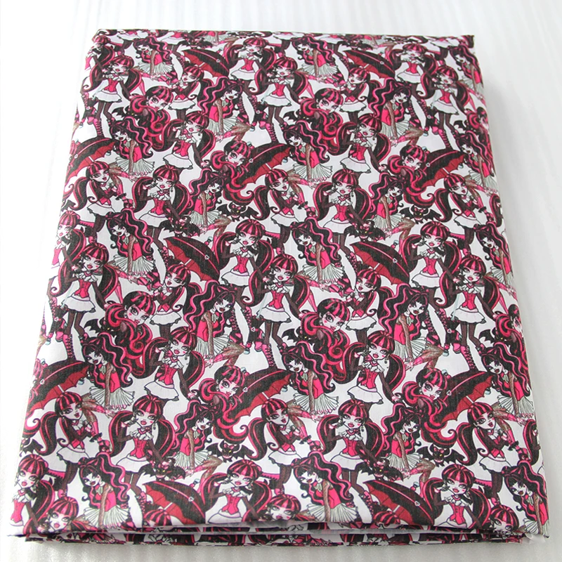 هالوين الكرتون المطبوعة نسيج من القطن والبوليستر نصف متر للنسيج الخياطة اللحف الأقمشة الإبرة المواد DIY بها بنفسك ، 1Yc16883 #5