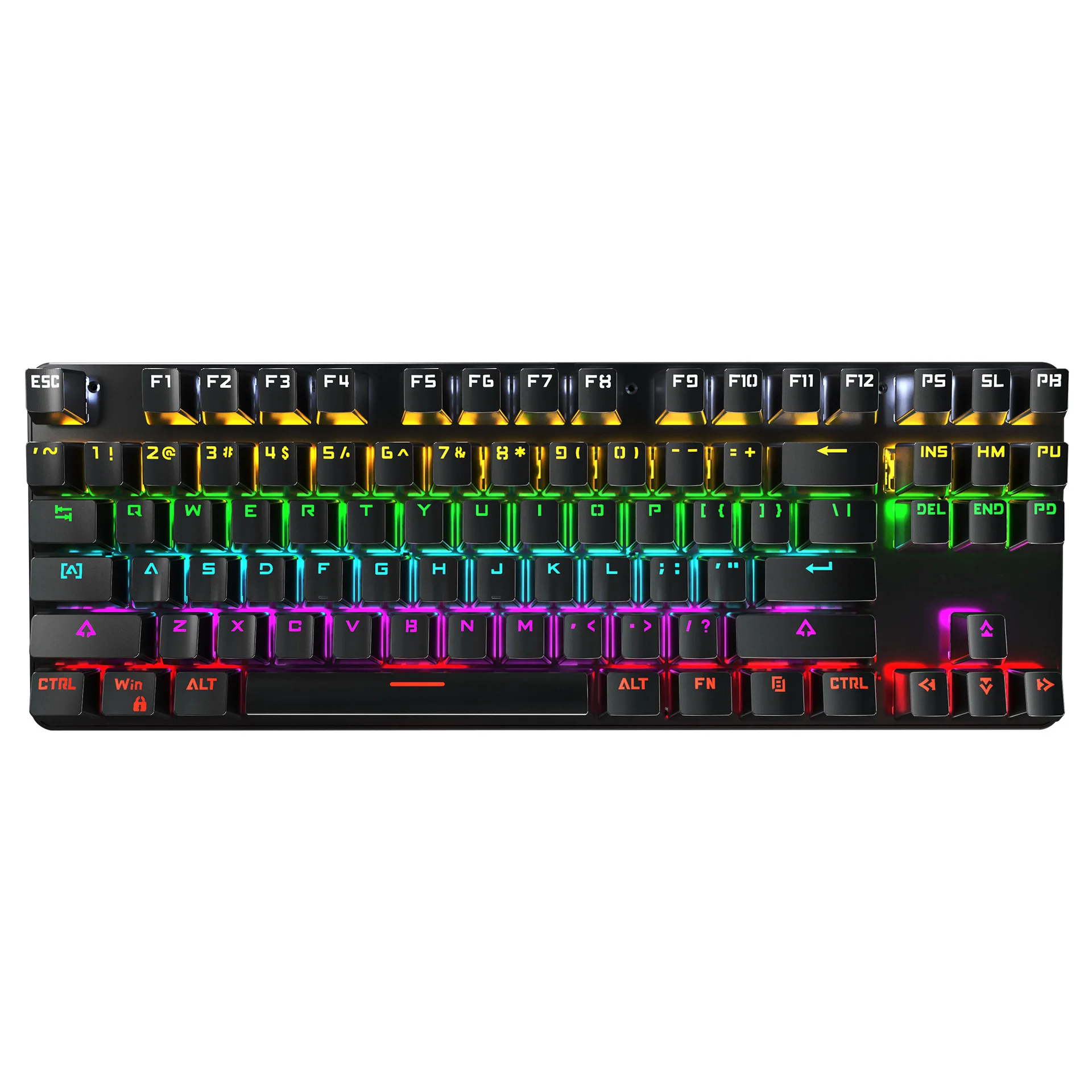 

K100 Bedrade 87 Toetsen Mechanische Gamer Toetsenbord Gaming Toetsenbord Rgb Backlit Voor Desktop Pc Computer Gamer