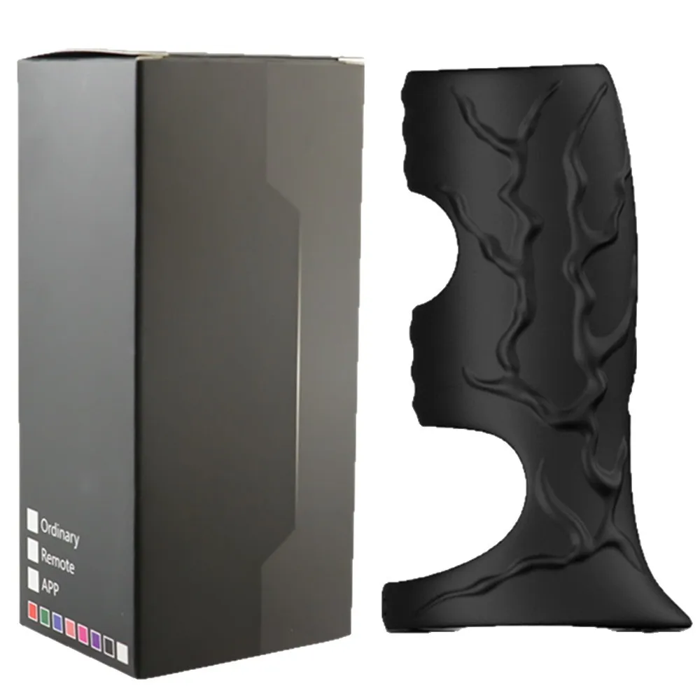 تهتز القضيب كم خاتم الديك الجنس لعب الكبار القضيب موسع للرجال الخصية G بقعة تحفيز القضيب الدائري هزاز #4