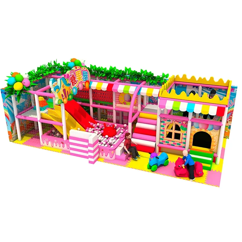 Toddler Indoor Playground Small Naughty Castle With Slide Customized Indoor Playground