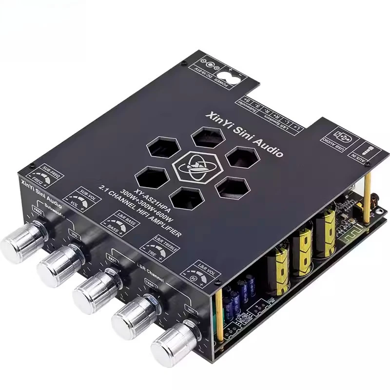 

2.1-канальный цифровой усилитель Bluetooth TPA3255, широкий диапазон напряжения DC19-50В, 2*300Вт+600Вт