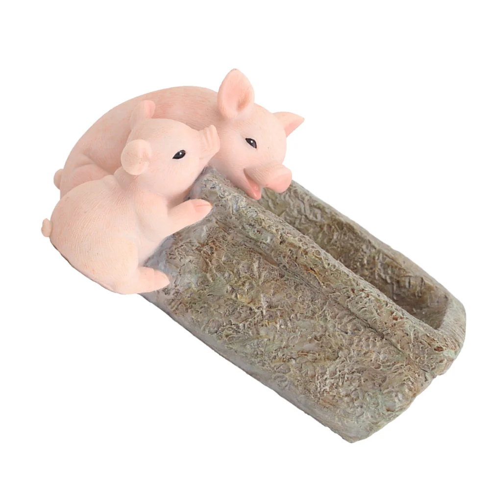 

1Pcs Resin Piggy Succulent Plant Pot Mini Flowerpot Container Planter for Tiny Plants Resin Flower Pot Planter Bonsai Pots