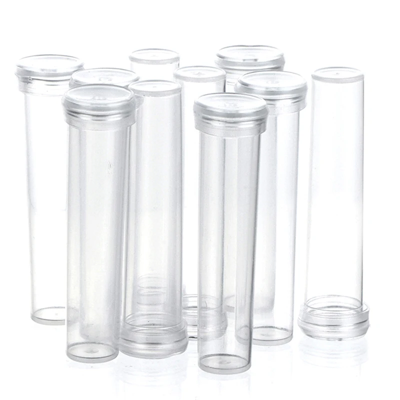 10Pcs  Plastic Flower Nutrition Tube With Cap Fresh Flower Water Storage Tube Plant Fresh-keeping Culture Small Tubes