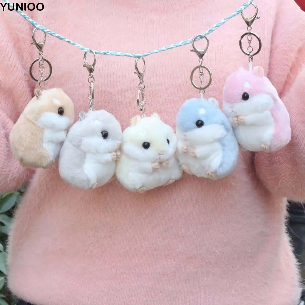 

Kids Toy Birthday Gifts Ornament Hamster Bag Pendant Key Chain Animal Plush Toy Plush Keychain Stuffed Toys Plush Dolls