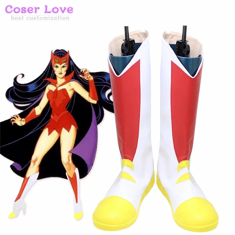 أحذية CyCartoon She-Ra وأميرات القوة She Ra التأثيرية أحذية كرنفال الهالوين