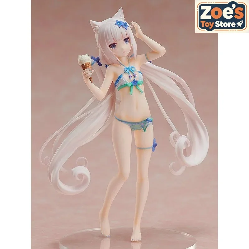 In Stock Original Nekopara Swimsuit Chocola Vanilla Maple Cinnamon Azuki Coconut Anime Figure Collectible Model Toy Gift