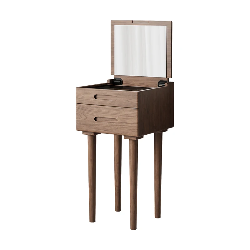 

Qf Solid Wood Dressing Table Bedroom Simple Modern Makeup Table Storage Cabinet