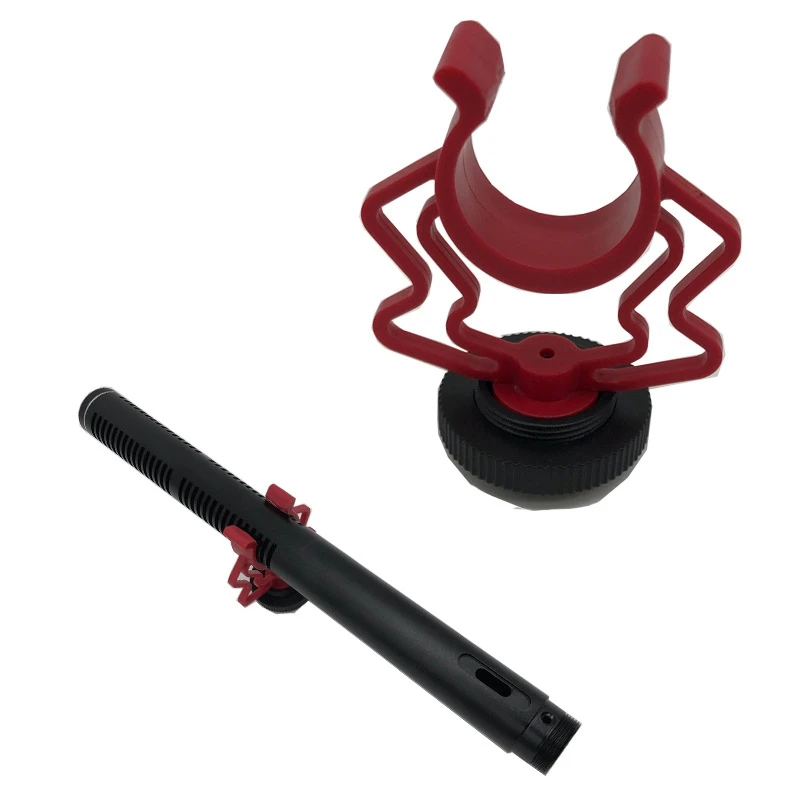 Adaptador de montaje de choque ondulado para micrófono Universal, soporte de micrófono de plástico de repuesto para By-mm1, 2 uds.