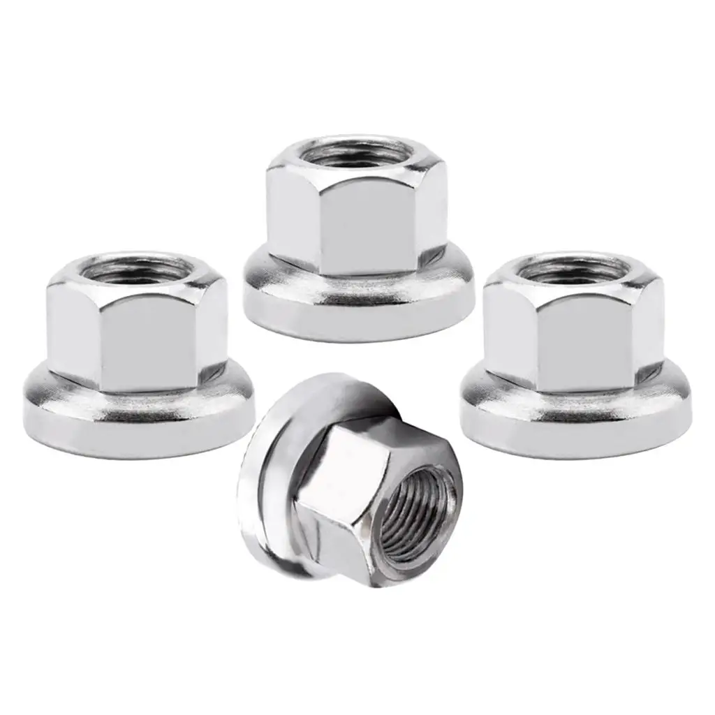 4 M10 Mountain Bike Wheel Skewer Nuts BMX Bolts Accessories