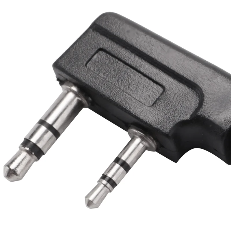 10X 2 Pin Noodle Style Earbud Headphone K Plug Earpiece Headset For Baofeng Uv5r Bf-888S Uv5r Radio Red Wire-[Y03A]