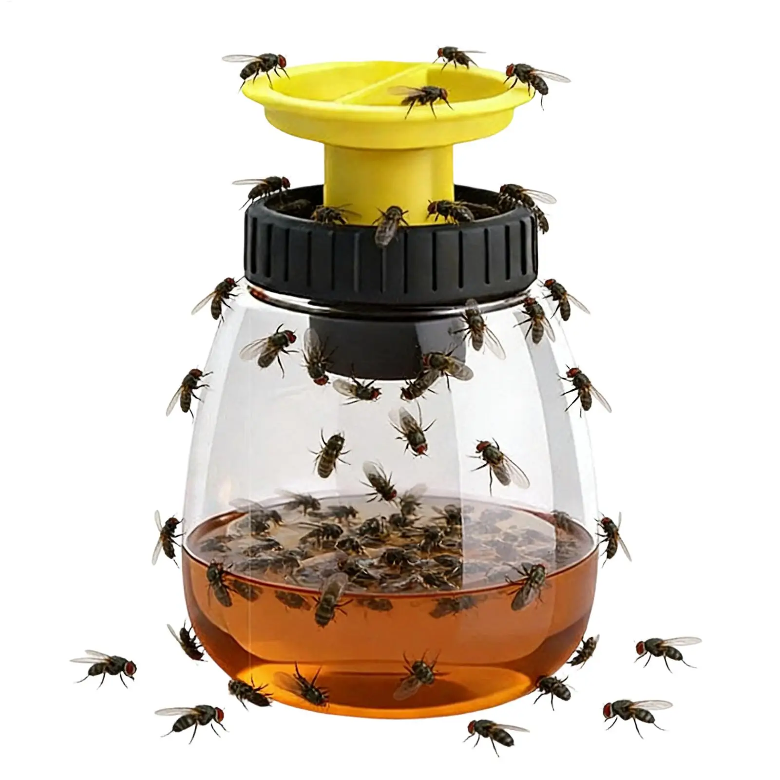 Fruit Fly Trap Reusable Hangable Trap Jar Fly Control Catcher for Orchard Garden Stable Farm Ranch Outside Barn Yard