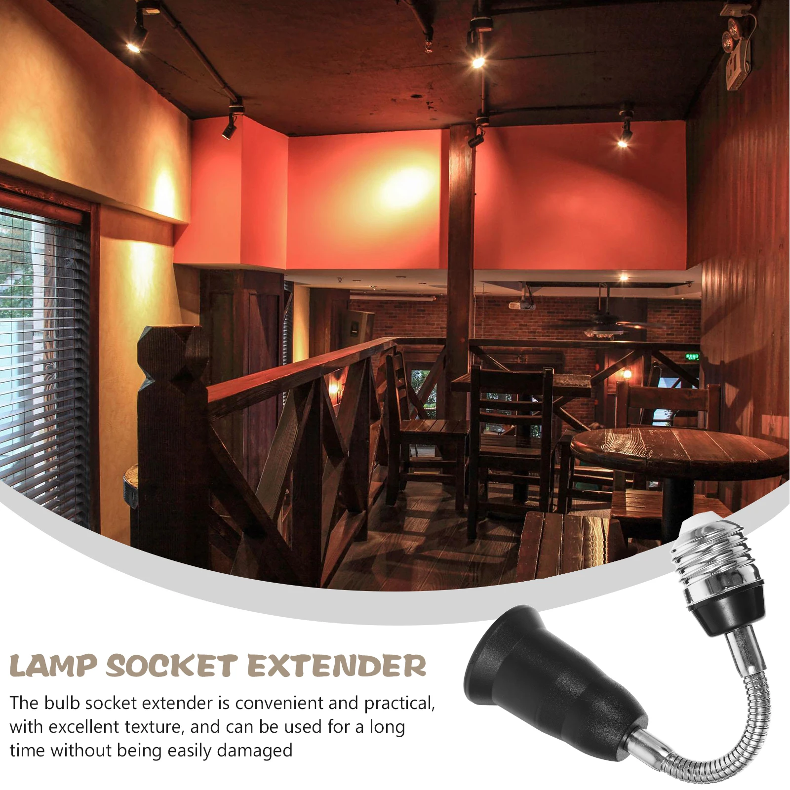 Light Socket E27 Bulb Extender 360 Degree Rotating Lamp Converter Base Light Socket Safe Reliable Lighting Setup