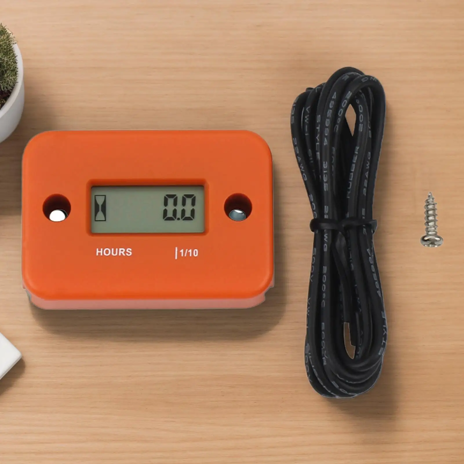 Inductive Tachometer Inductive Timer With Wires Digital Display Timing Measurement Gauge For Lawn Mower Snowmobile Marine Boat