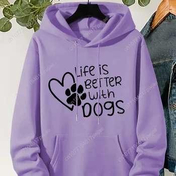 เสื้อฮู้ดลายพิมพ์อุ้งเท้าสัตว์...