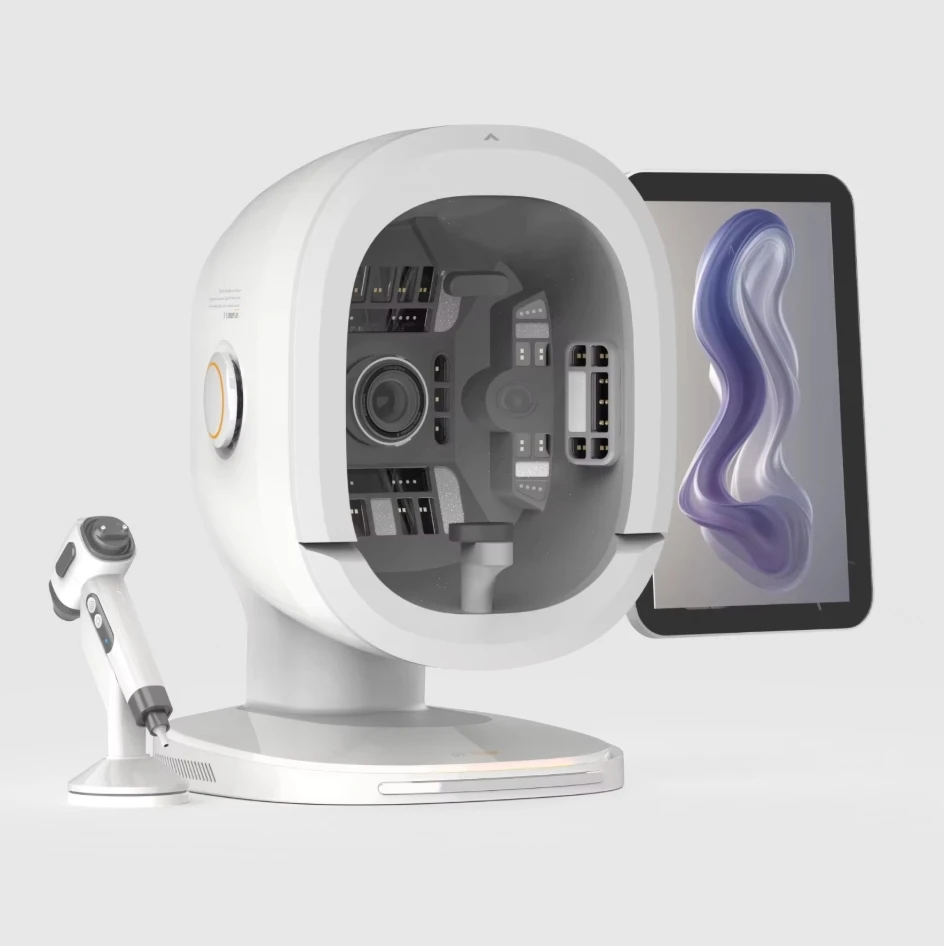Oem Professional Skin Analyzer Ai 3d Digital Face Skin Analyzer Machine with 8-Spectral Imaging Technology 48MP UltraClear Pixel