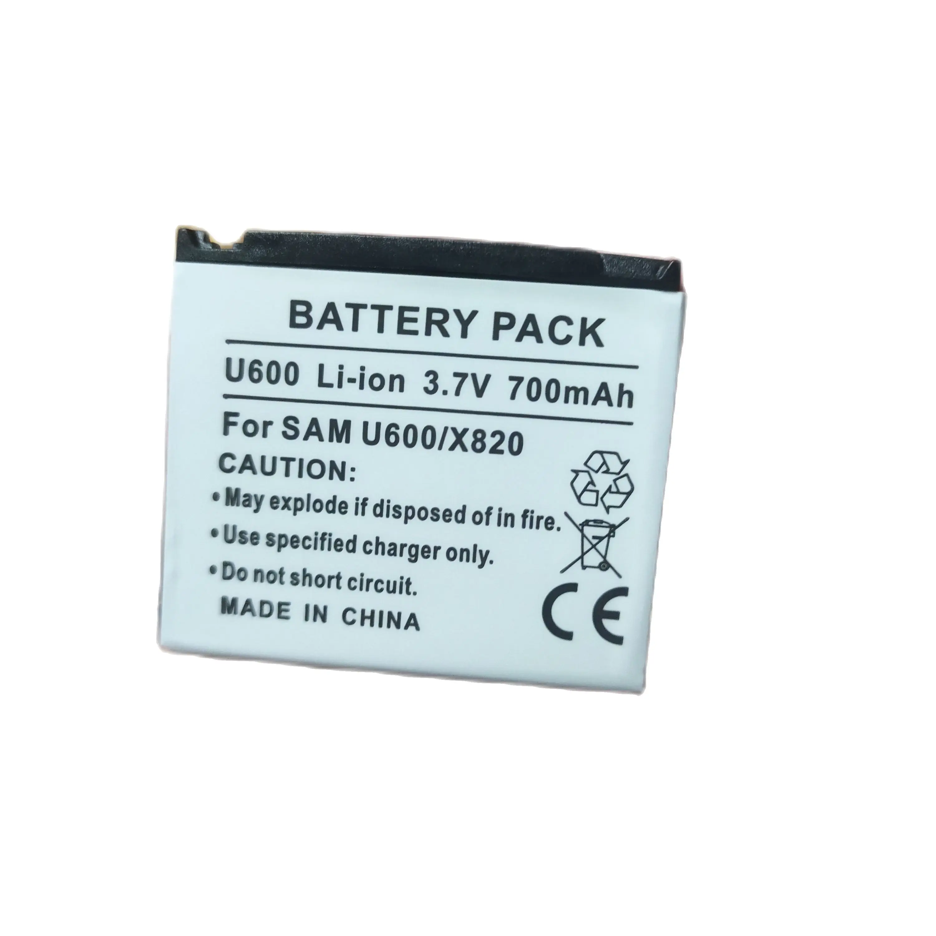 AB423643Bateria do telefonu CU do Samsung SGH-U600 SGH-U608 SGH-E840 X828 D830 D838 E840 E848 F589 F639 U100 bateria 700mAh SanErqi