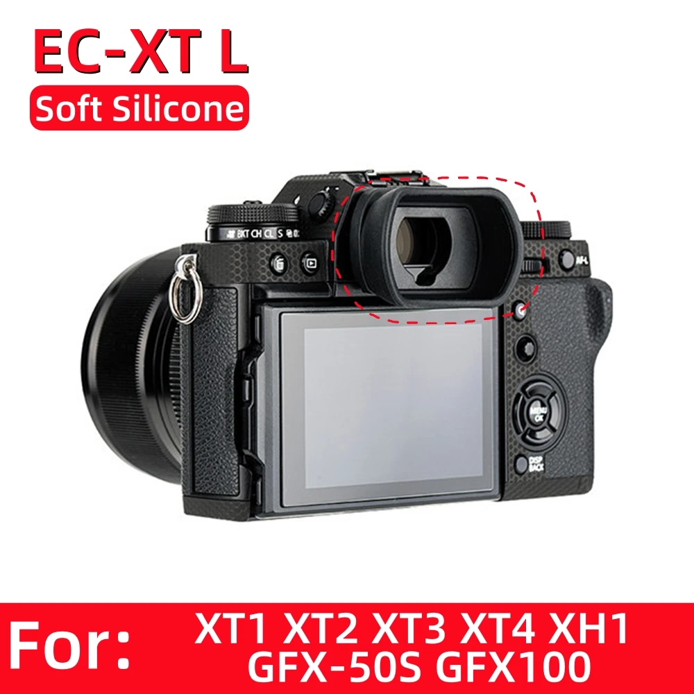 Soft Rubber EC-XT L XTL Eyecup Viewfinder Protector Cover for Fuji X-T1 X-T2 X-T3 XT4 XH1 X-T4 GFX-50S GFX100 Camera Accessories