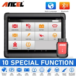 Ancel-escáner automotriz X6 OBD2, sistema completo, herramientas de diagnóstico de coche, lector de código ABS, TPMS, EPB, DPF, IMMO, SAS, reinicio de aceite