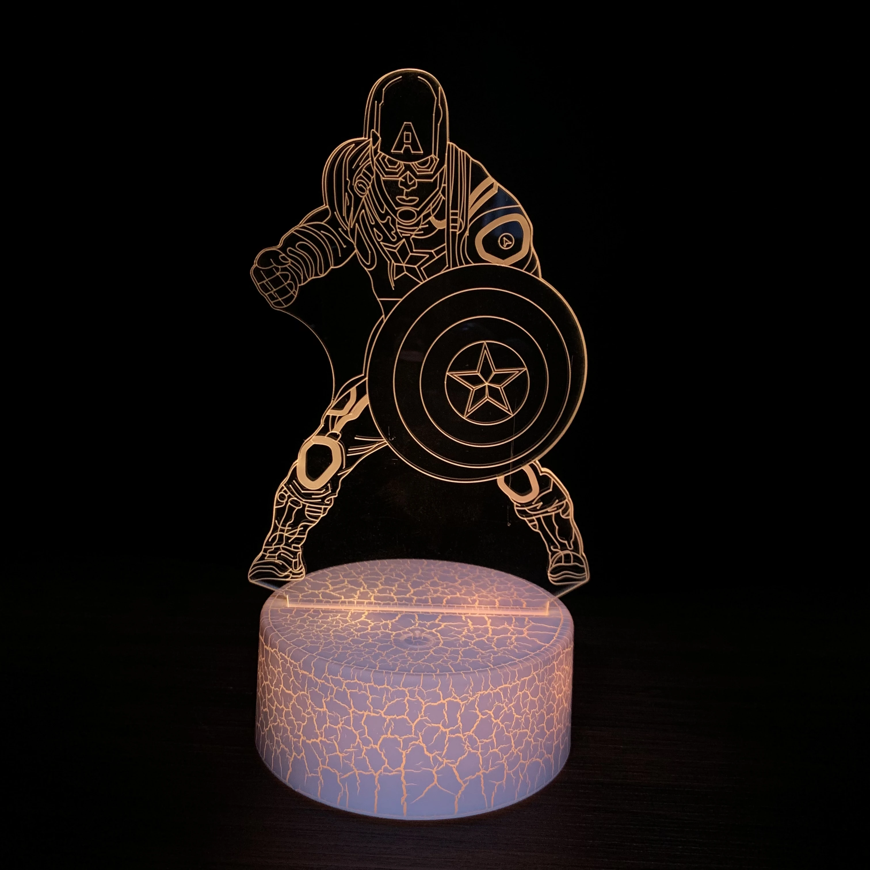 Veilleuse LED 3D de l'armée américaine, lampe de table pour Noël, décoration de la maison, cadeau mignon pour les enfants