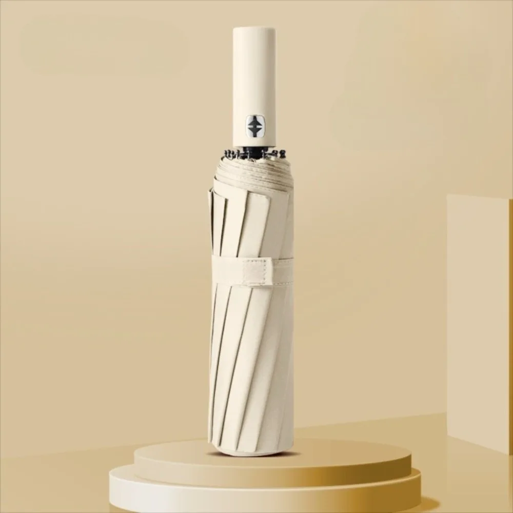 

Large Reinforced 24-Bone Umbrella Automatic Light Wind-resistant Umbrella Collapsible Solid Color Anti-UV Sunscreen Umbrella