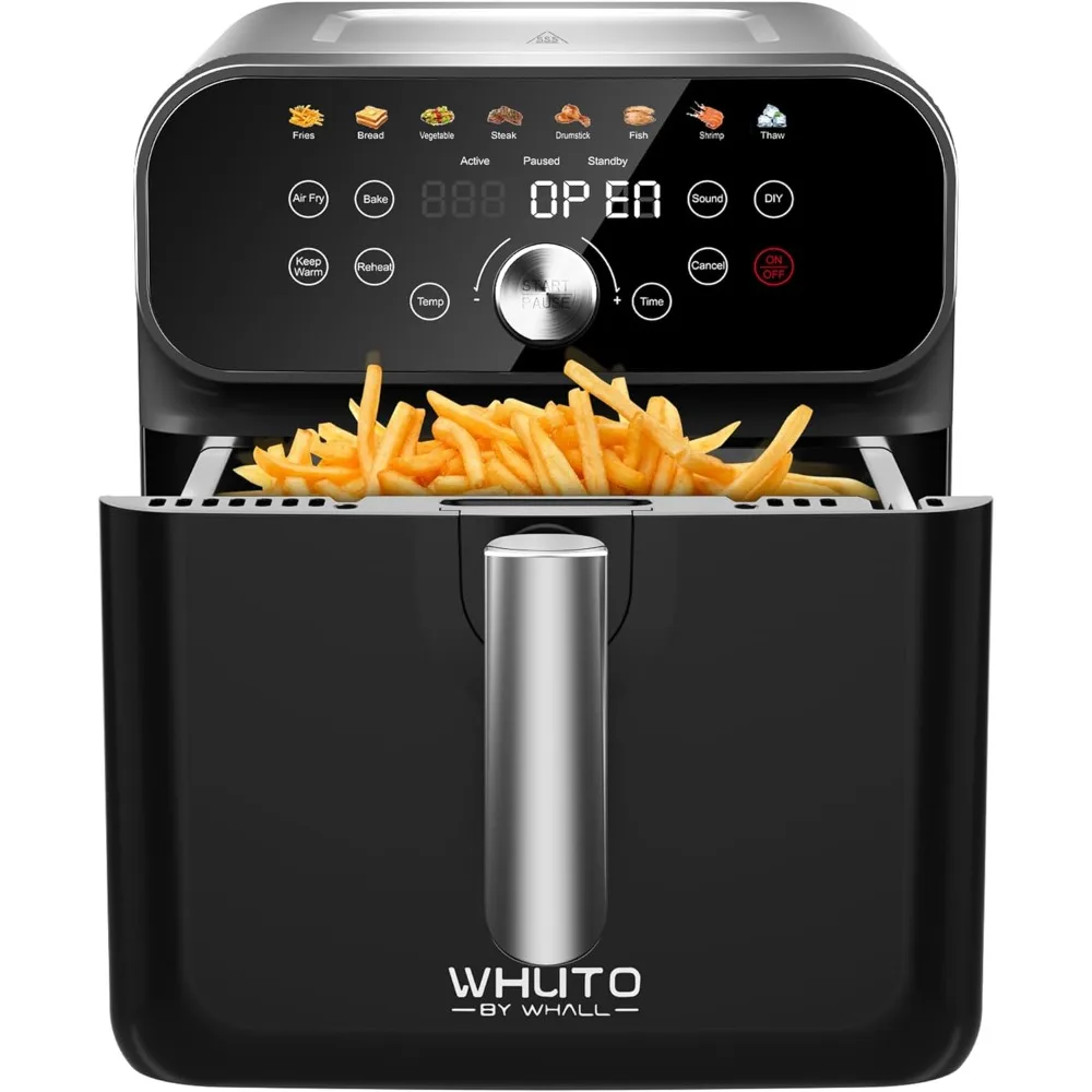 

Air Fryer, 6QT Air Fryer Oven with LED Digital Touchscreen, 12 Preset Cooking Functions Air fryers, Bake, Reheat, Keep Warm