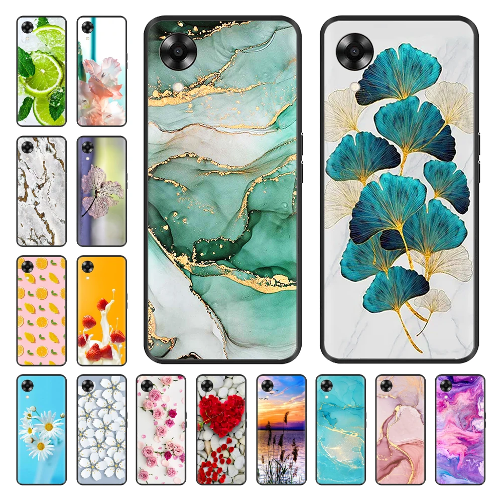 For Oppo A17k Case A 17k Soft Painted Silicone TPU Protective Funda Cover for Oppo A17 A17 K 2022 Coque OPPOA17K CPH2471 Cases