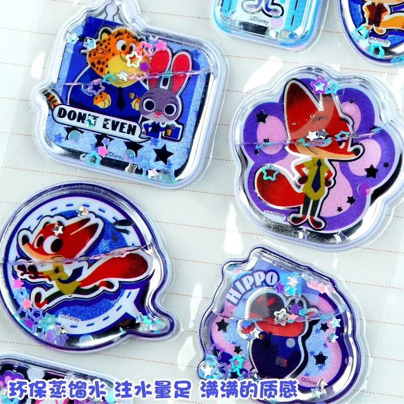 Nowe, modne naklejki 3D Judy z efektem wody, idealne jako nagroda dla ucznia, do samodzielnego wykonania etui na telefon, scrapbookingu, dekoracji z płynącym piaskiem, naklejki na prezent.