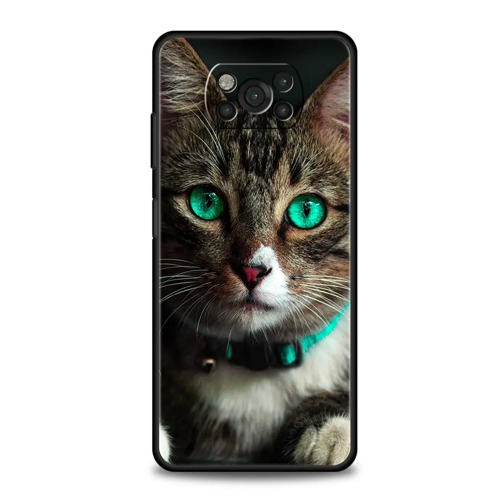 Cartoon Cute Cats Background Phone Case For Xiaomi Poco X3 NFC M3 F3 F4 M4 X4 Mi Note 12T 12 Pro 10 11 Lite 10T 5G 11T 9T Cover