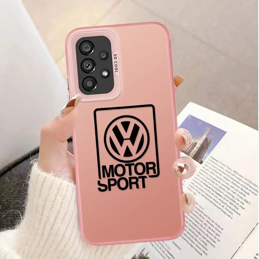 Cars Luxury Logo Phone Case for Samsung Galaxy A15 A16 A53 A25 A54 A73 A55 A51 A52s A72 5G A71 4G A52 Capa Cover