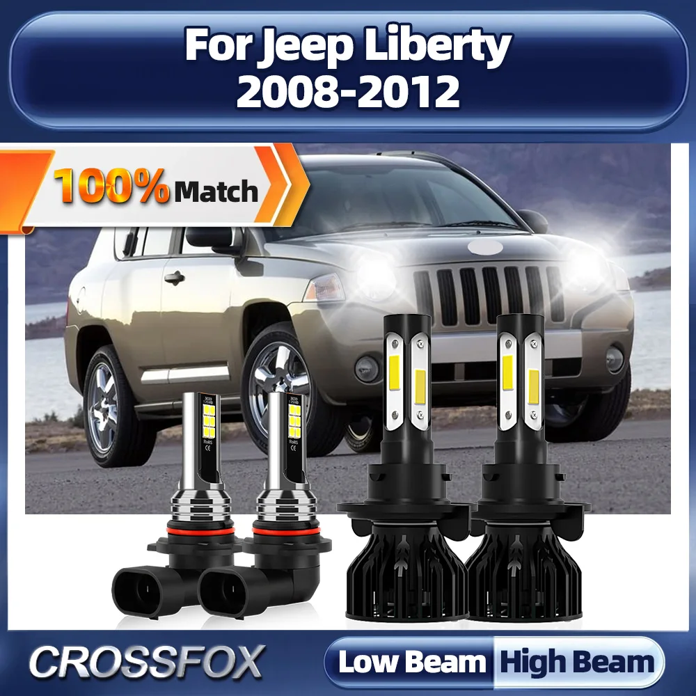 

Car LED Headlight Bulbs 6000K White Fog Lamps 40000LM Turbo Fog Lights 12V 24V For Jeep Liberty 2008 2009 2010 2011 2012